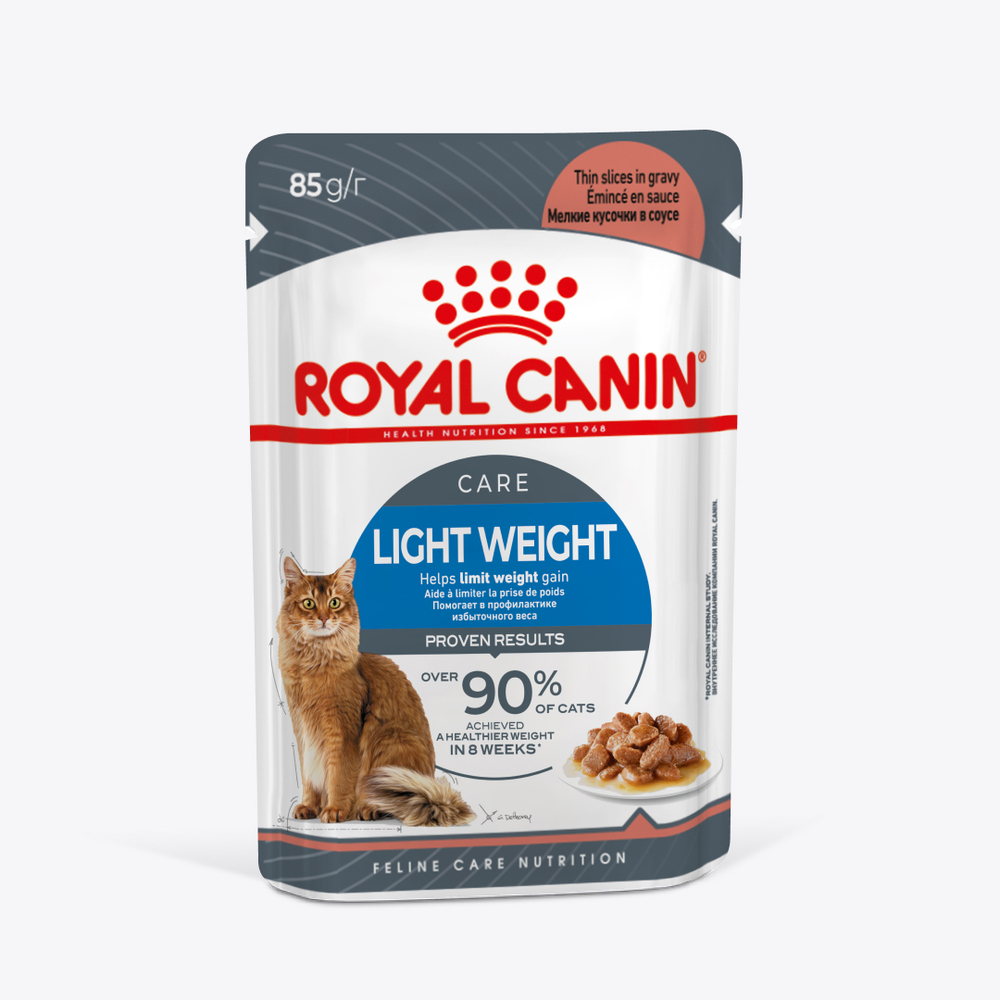 Royal Canin Light Weight Care Лайт вейт кэа Корм влажный для взрослых кошек для контроля набора веса соус 85г