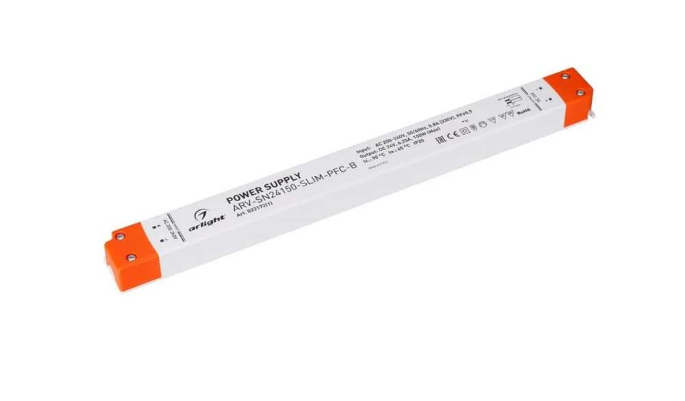 Блок питания Arlight ARV-SN24150-Slim (24V, 6,25A, 150W, PFC)
