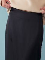 ЮБКА САТИНОВАЯ С ПЕРЬЯМИ BLACK