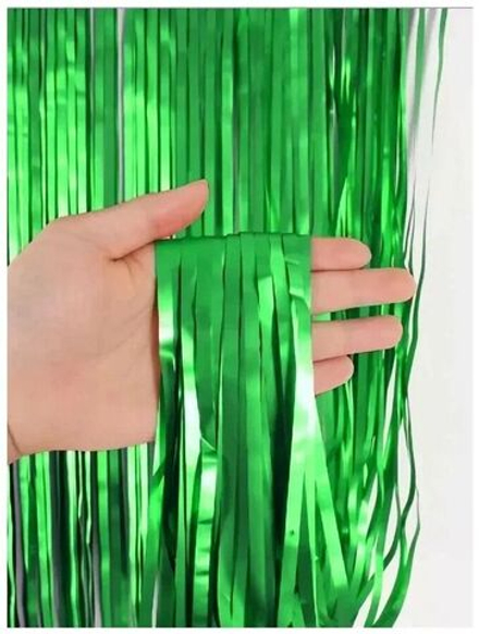 Занавес Дождик Зеленый 100*200 см.