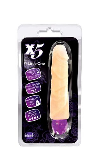 Телесный вибратор-реалистик The Little One - 17 см. (Цвет: телесный)