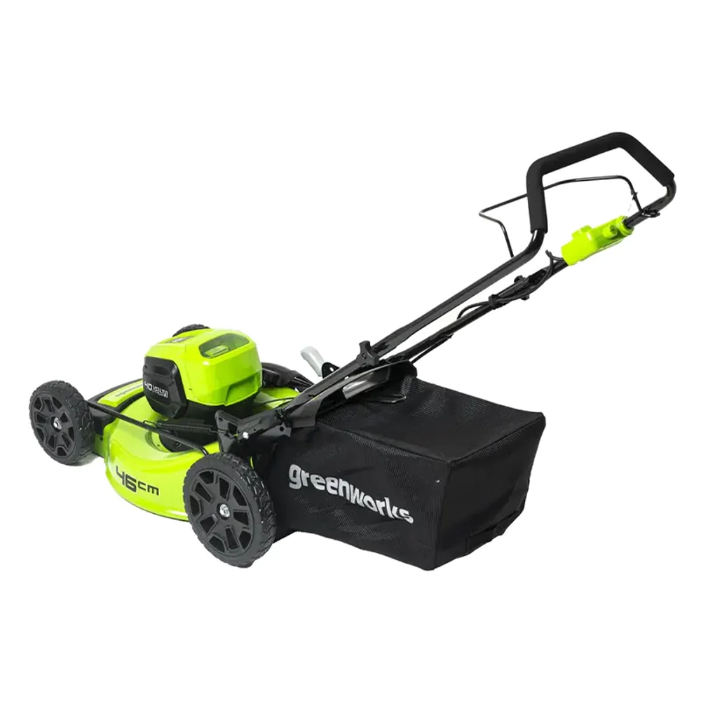 Газонокосилка аккумуляторная Greenworks GD40LM46HP 40В (1 x 4 Ач, ЗУ) нож 46 см, 2514407UB