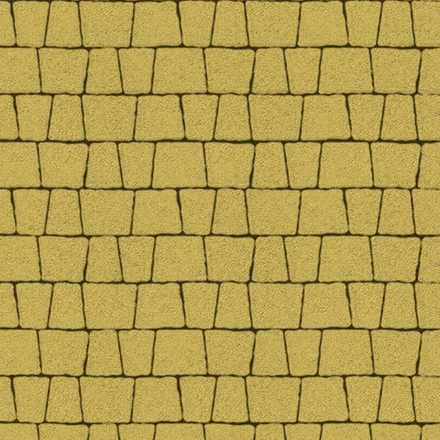 Тротуарная плитка АНТИК - Стандарт Желтый, комплект из 5 видов плит