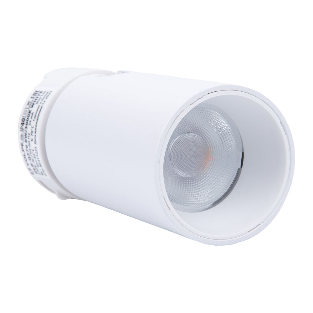 ULB-Q276 8W-3000К WHITE Светильник-прожектор светодиодный трековый. 800 Лм. Теплый белый свет 3000К. Корпус белый. ТМ Volpe