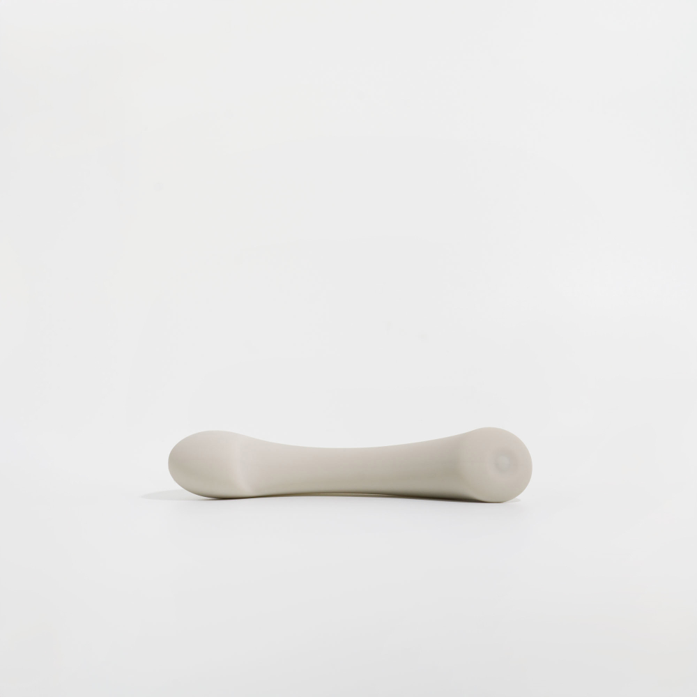 Серый вибростимулятор точки G Mirage - 17,8 см.