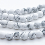 Магнезит матовый, диаметр около 8,4-8,6 мм, цена за 22-23 шт (1/2 нити)