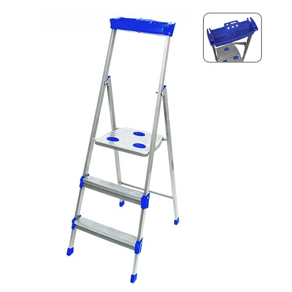 Стремянка металлическая 3 ступени, высота до платформы 625 мм, вес 5 кг, до 150 кг СМ3