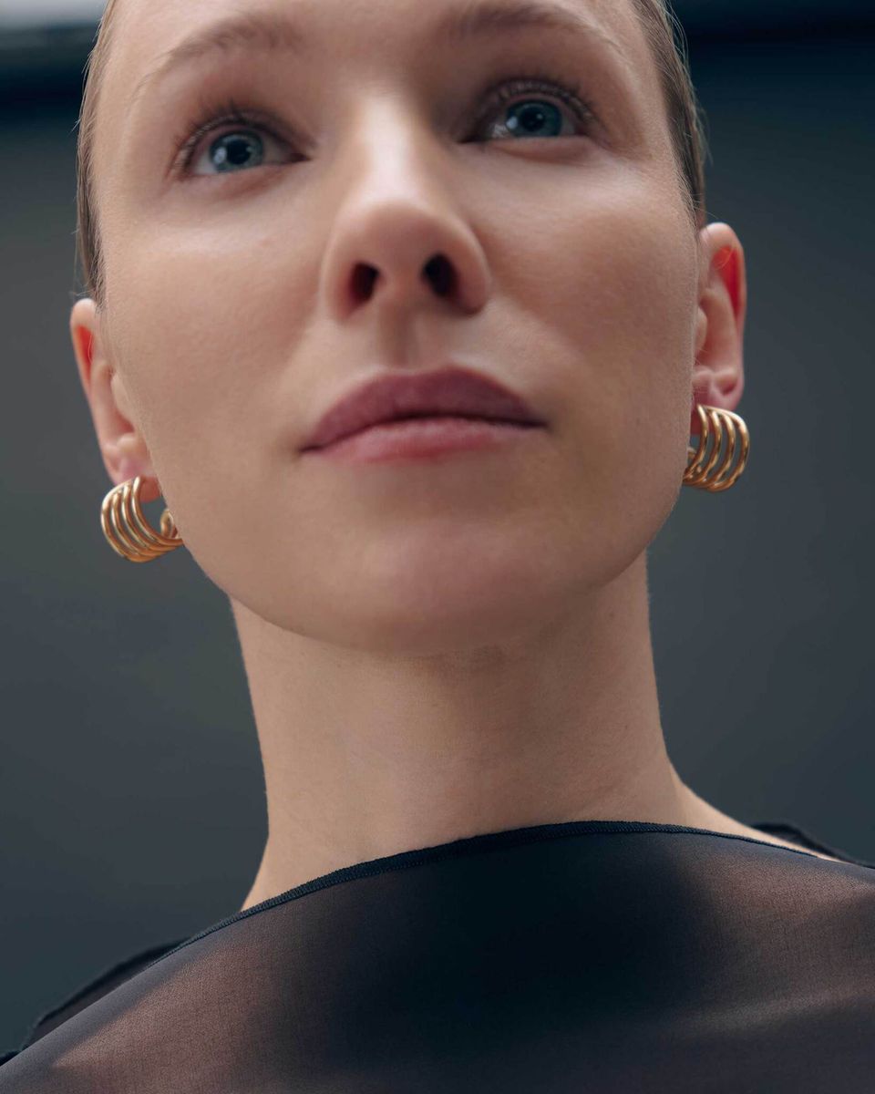 Серьги Neverending UU Golden
