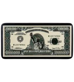 ШК-19/52-A Шкатулка-купюрница в технике декупаж «ONE MILLION DOLLARS» (18х9х4)