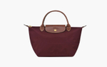 Longchamp Le Pliage Original Recycled Canvas M Handbag "Burgundy"