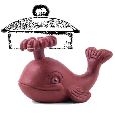 316025 Фигурка "Кит - подставка под крышку", керамика