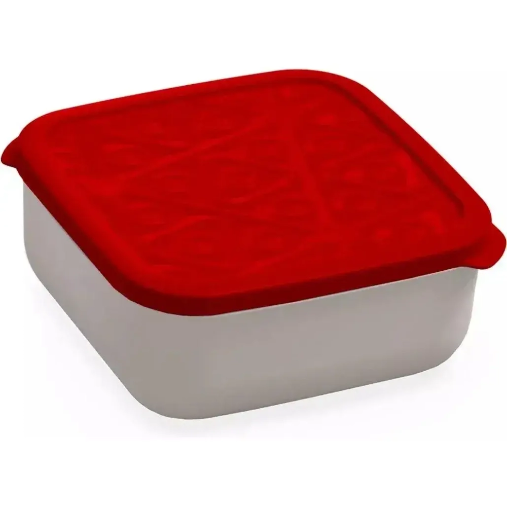Контейнер квадратный Flexo 2,7л (красный)