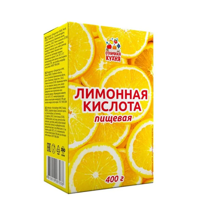 Лимонная кислота 400гр/24 картон ОК