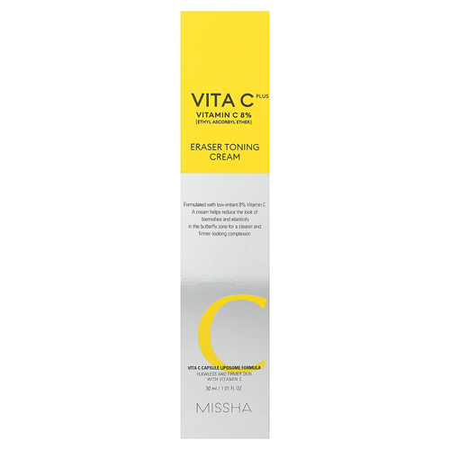 Missha, Vita C Plus, тонизирующий крем-ластик, 30 мл (1,01 жидк. унц.)