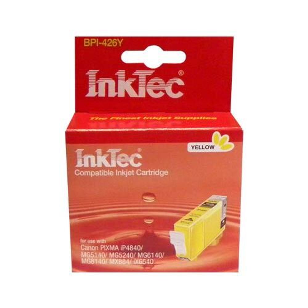 Картридж InkTec, аналог CANON CLI-426 Y PIXMA для iP4840/MG5140/5240/6140/8140 Yellow