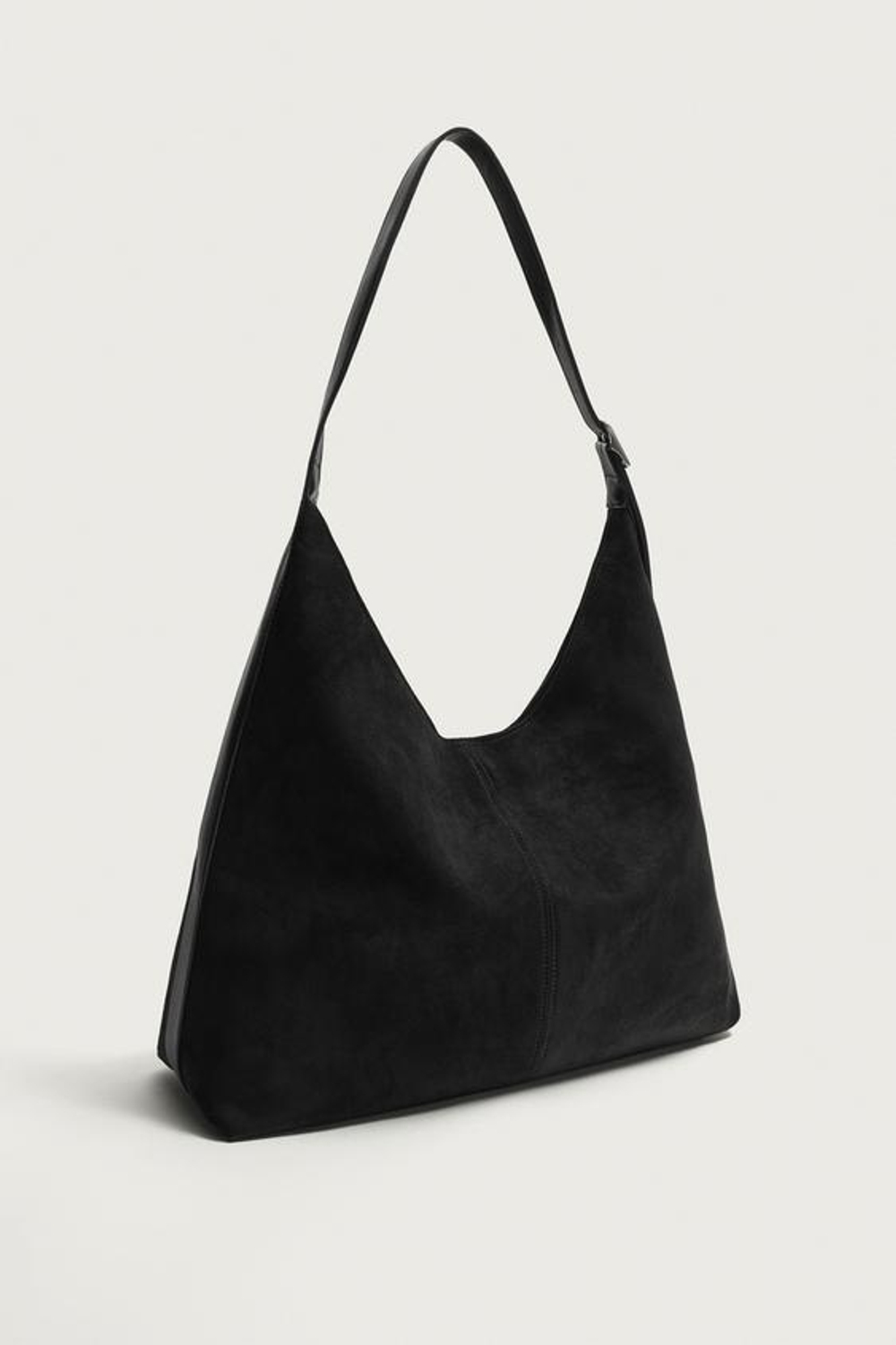 ZARA ОДНОТОННАЯ СУМКА-ШОПЕР, ЧЕРНЫЙ