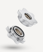 Гриф гантельный BB-107 d=25 мм, металлический, хромированный, 35 см