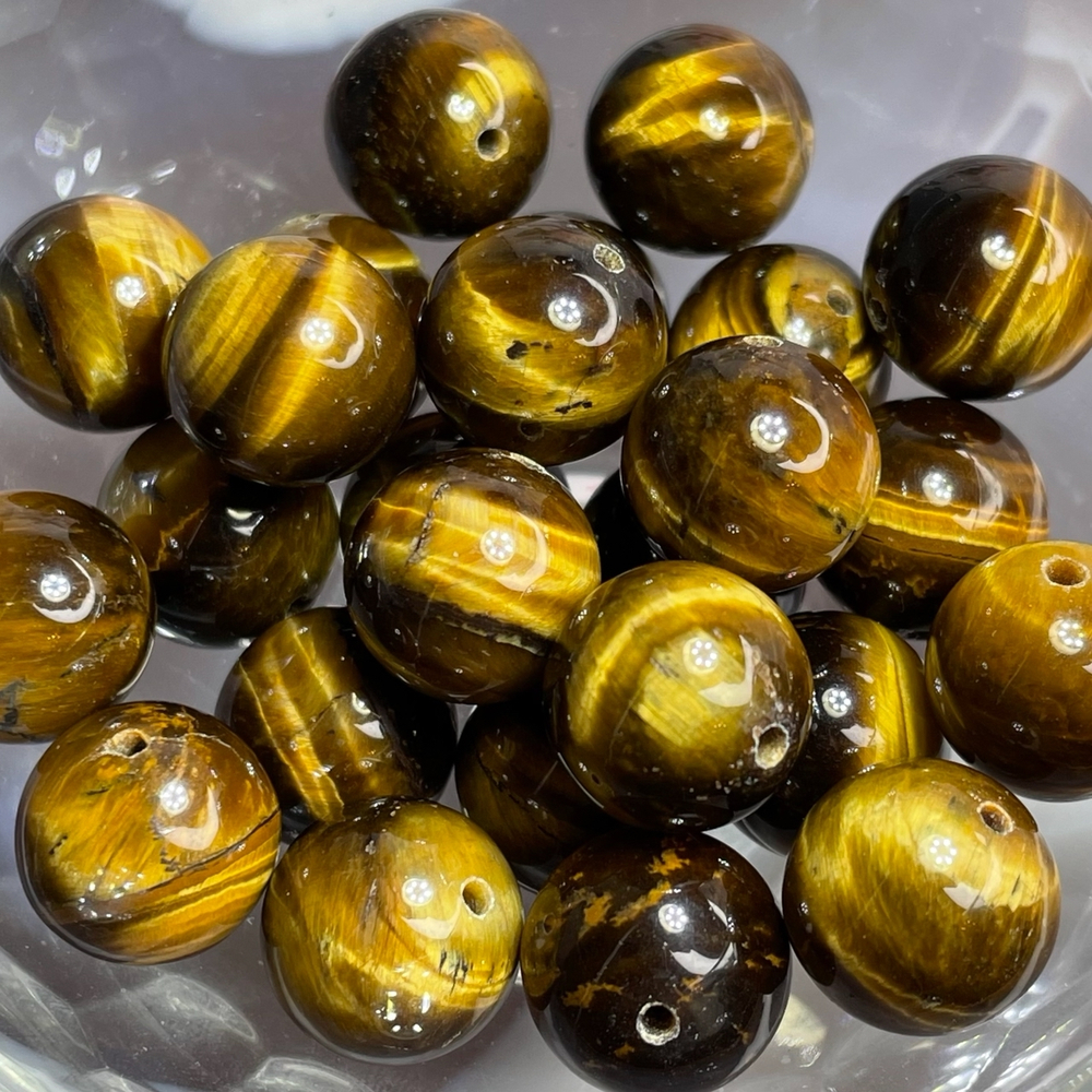 55556  Тигровый глаз Бусина 12мм