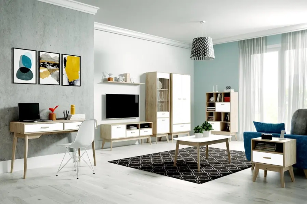 Шкаф-витрина SCANDICA Хортен 50х185х40 см