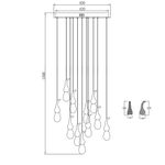 Подвесной светильник OMG07287-11 gold