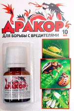 Средство ДРАКОР для обработки картофеля и цветочных культур от вредителей, флакон 10 мл,