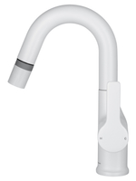 Смеситель для раковины с выдвижным изливом WONZON & WOGHAND, Белый матовый (WW-FE01L212-MW)