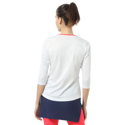 Женская футболка теннисная (dł. Рукава) Australian Ace Long Sleeve T-Shirt - bianco