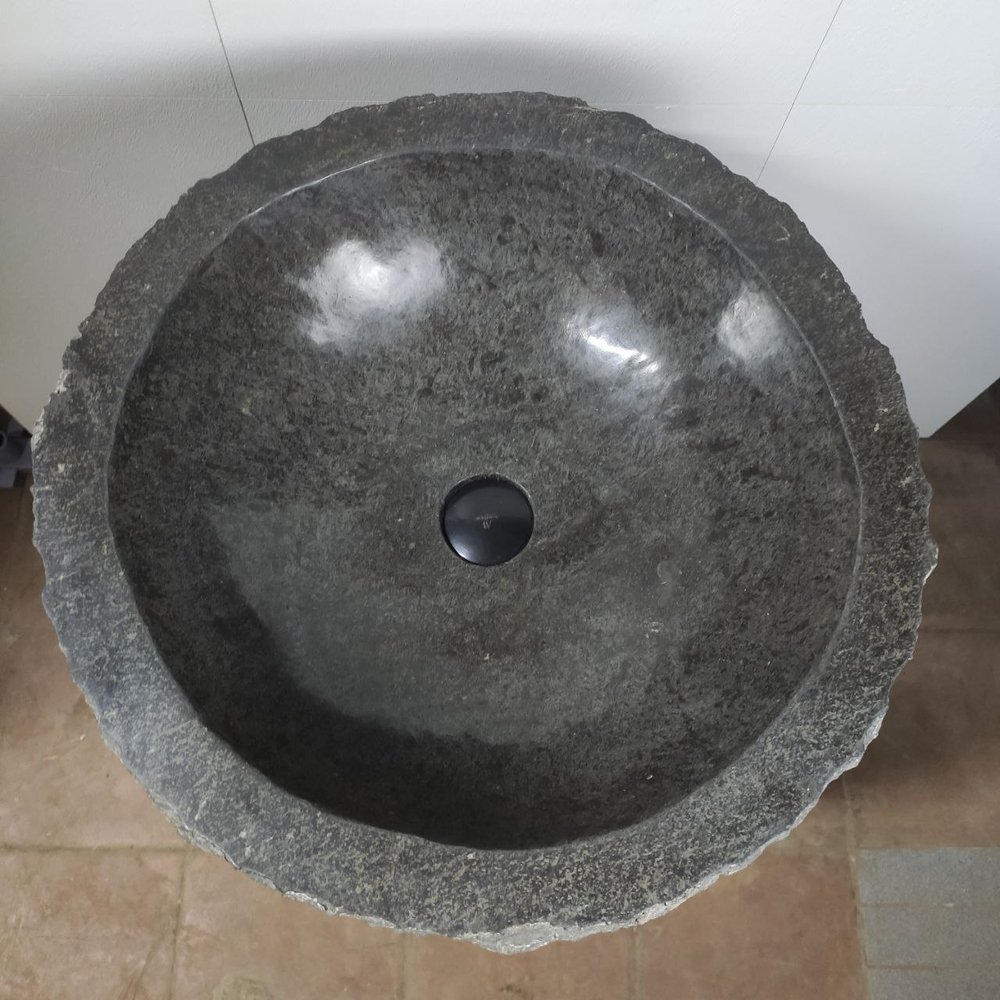 Раковина напольная из мрамора Black  MN-61497 (57*57*90)