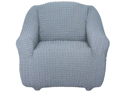 Чехол на кресло без оборки Модерн, цвет Серый