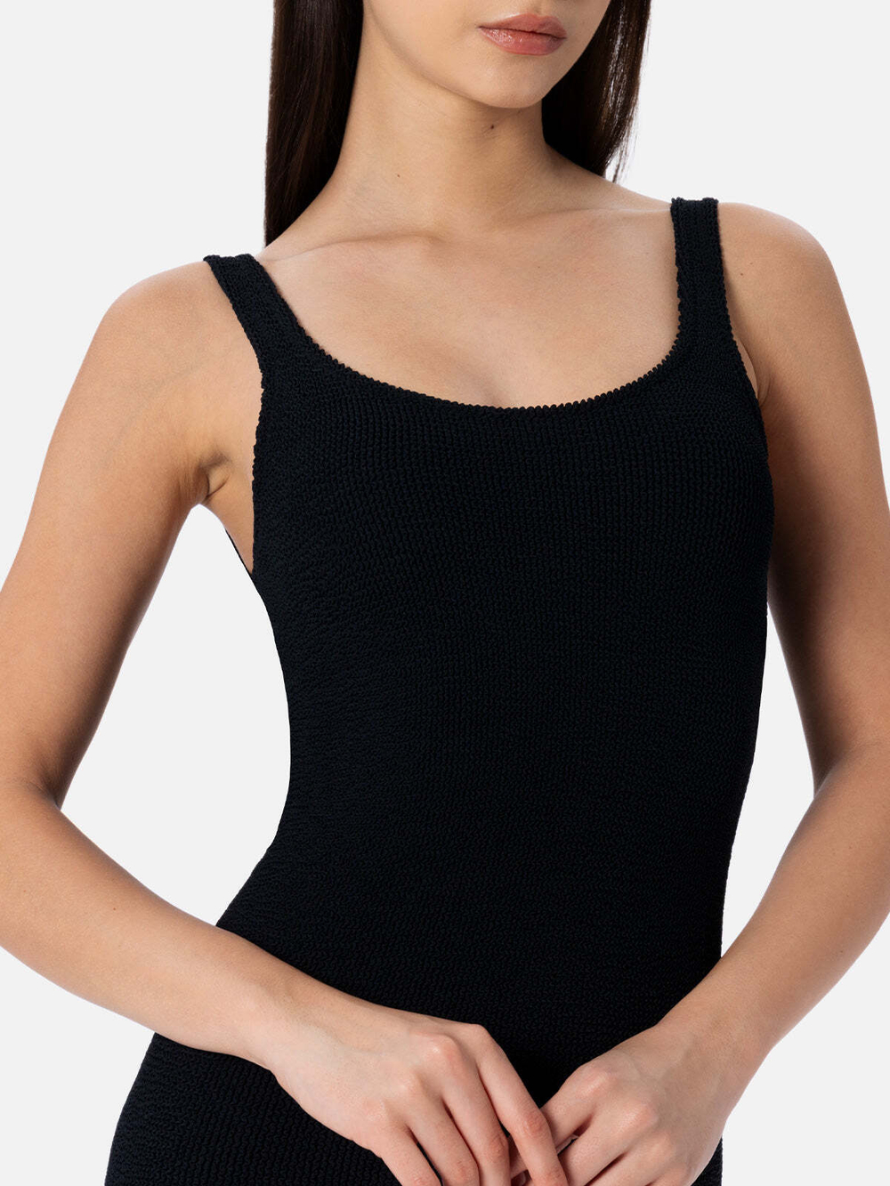 Платье MC Saint Barth DEANA CRINKLE LUREX черный люрекс