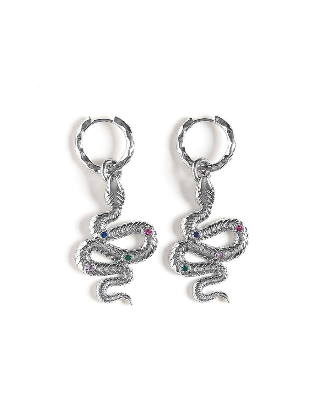 Серьги "Snake" Big Silver