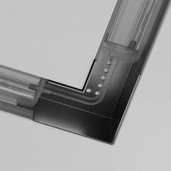 Коннектор угловой Radity встраиваемый черный Technical tra084cl-12b