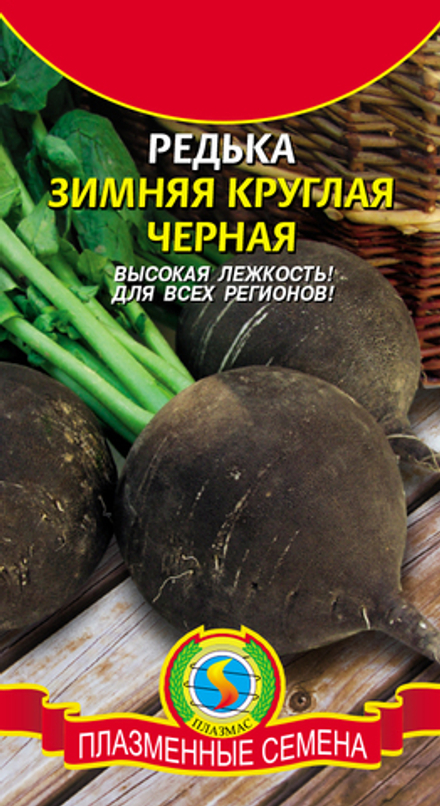 Редька Зимняя круглая черная (Плазм Сем)