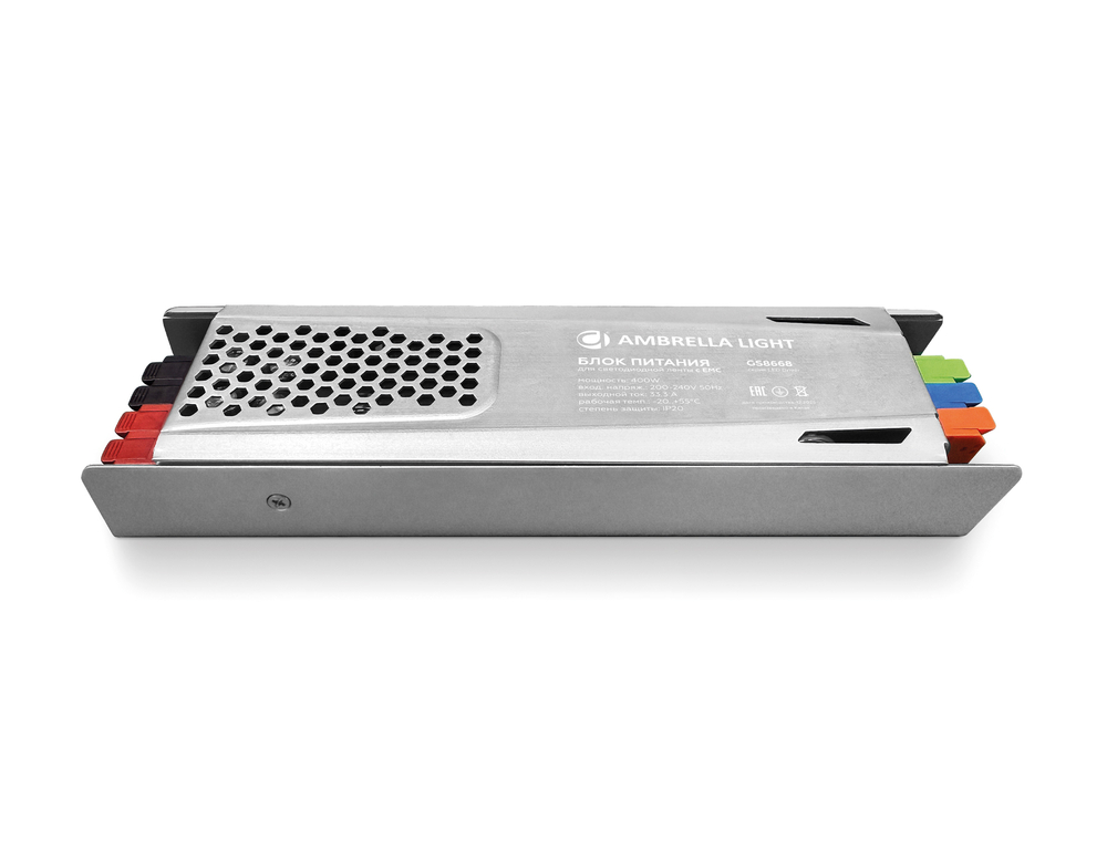 GS8668 12V 400W 33,3A IP20 200-240V EMC 222*58*28
