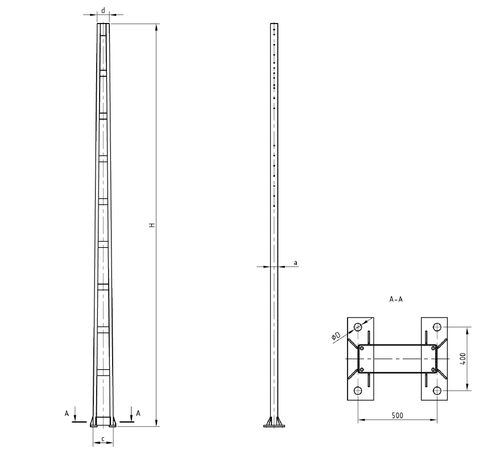 Стойки опор