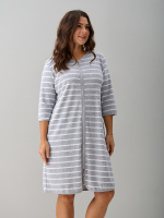 Халат Хм-562/серый-полоса-и