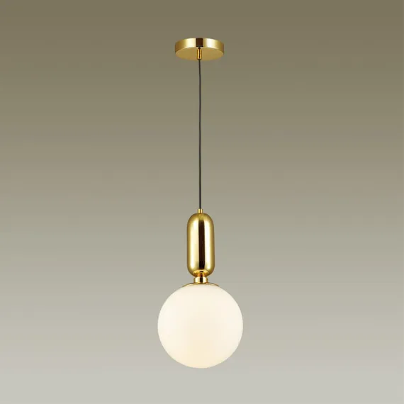 4669/1 PENDANT ODL20 471 золотой/белый Подвес E27 1*40W (тип лампы СВЕЧА ) 220V OKIA