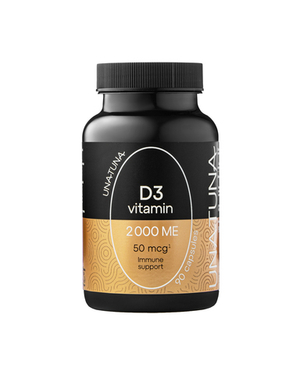 UNATUNA Vitamin D3 2000 МЕ, 90 капсул