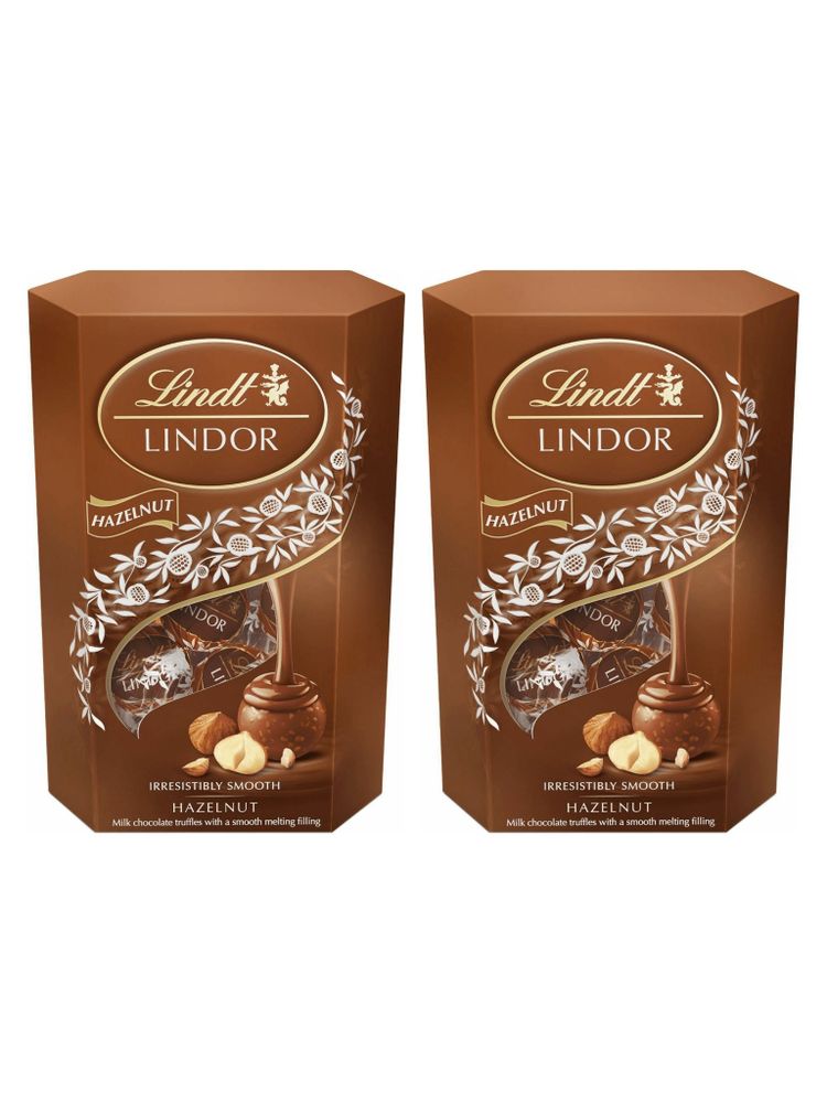 Конфеты Lindt Lindor Hazelnut с лесным орехом 200 г x 2 шт