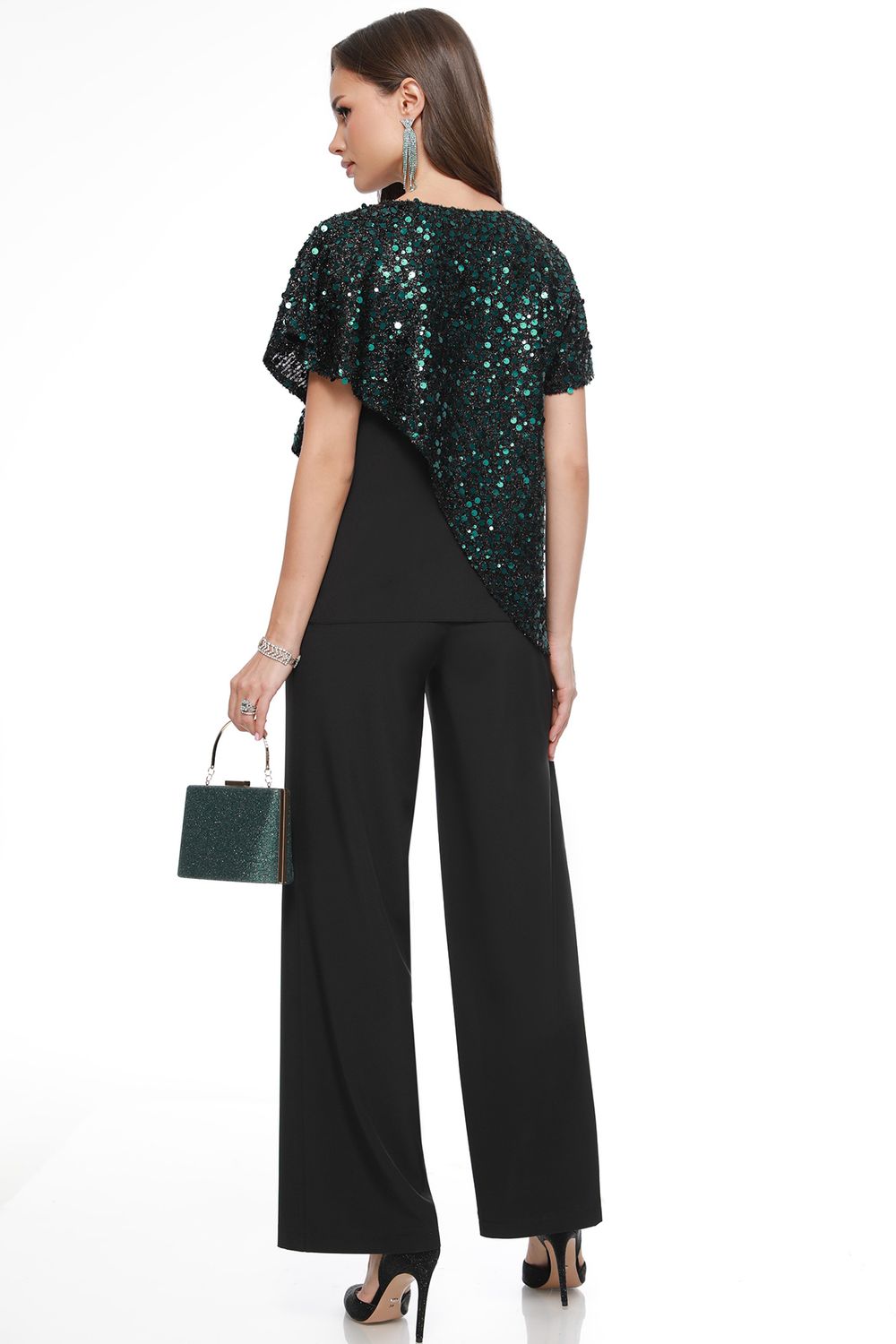 Костюм брючный нарядный с пайетками DStrend (Акция)