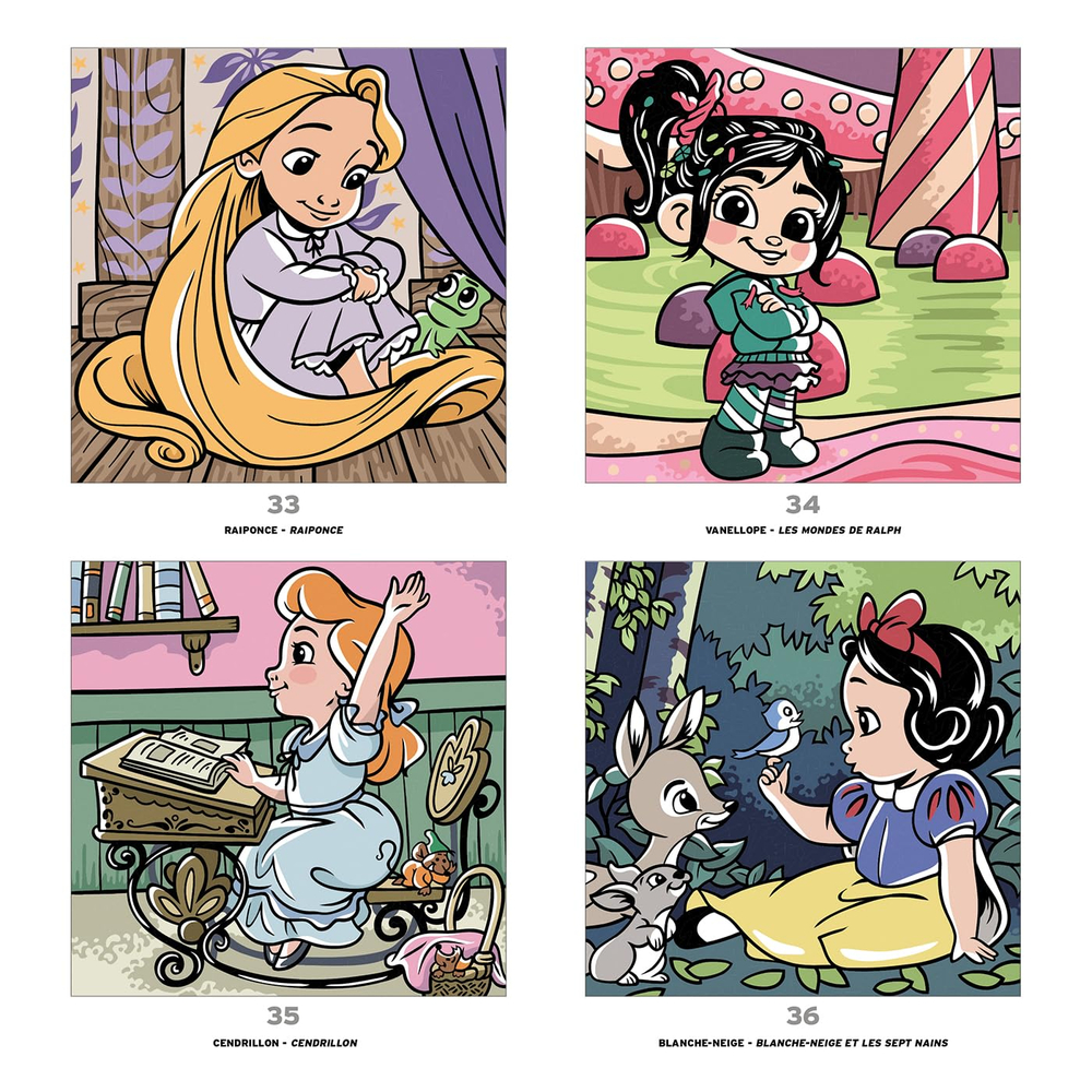Hachette раскраска по номерам Тайны Гранд Карре Диснея - Petites Poupées