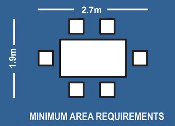 Комплект уличной мебели Ravona из массива акации, стол, 6 стульев