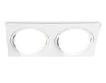 Светильник встраиваемый поворотный точечный GX53 TN51919/2 WH белый GX53 max 12W 220*115*23