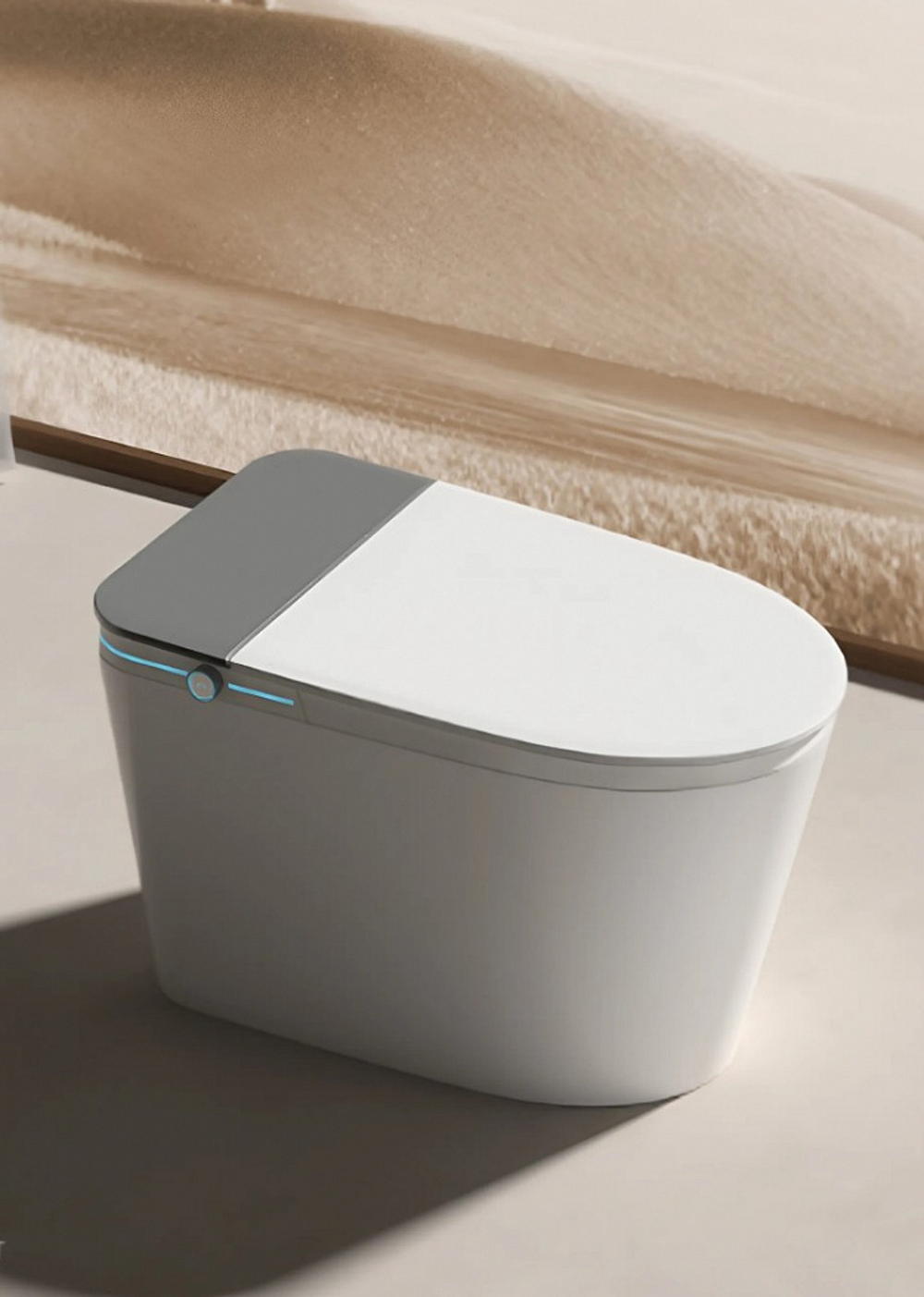 Унитаз напольный Ceruttispa ЭСТЕР (ESTER) Smart CT10617 с дистанционным управлением (680x400x470)