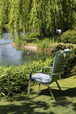 Лаунж-кресло пластиковое с подушкой Nardi Folio, агава, серый