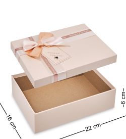 WF-175-A Набор коробок из 3 шт, бледно-персиковый