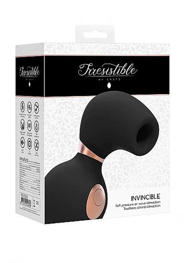 Вакуумно-волновой стимулятор Irresistible Invincible, черный