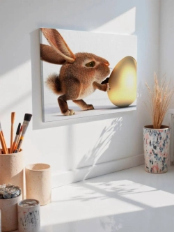 Картина на стену 40 X 50 Кролик и яйцо