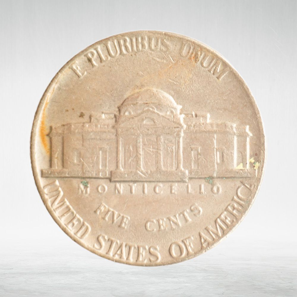 USA, 5 Cents, 1974 - Jefferson Nickel (First Portrait), VF