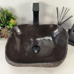 Раковина из речного камня RS-65065 44*33*15 0861